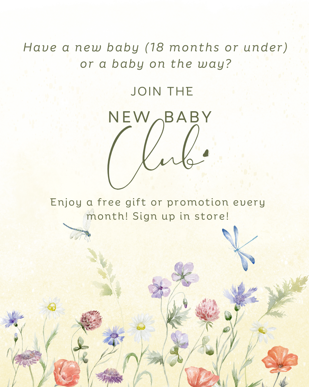 New Baby Club Free Gift